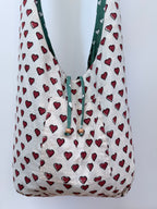 Reversible Harmony Indian Block Print Bag: 'Irish Blood, English Heart'