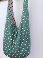 Reversible Harmony Indian Block Print Bag: 'Irish Blood, English Heart'