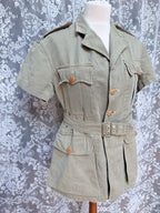 Authentic Vintage Women's Military Khaki Drill Jacket – Circa 1950