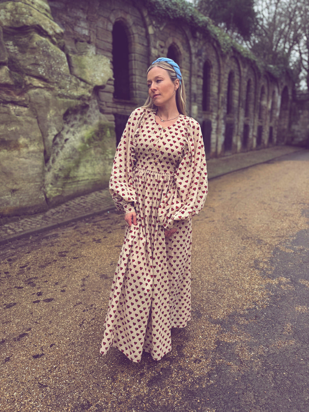 The Evangelina Block Print Maxi Dress | English Heart