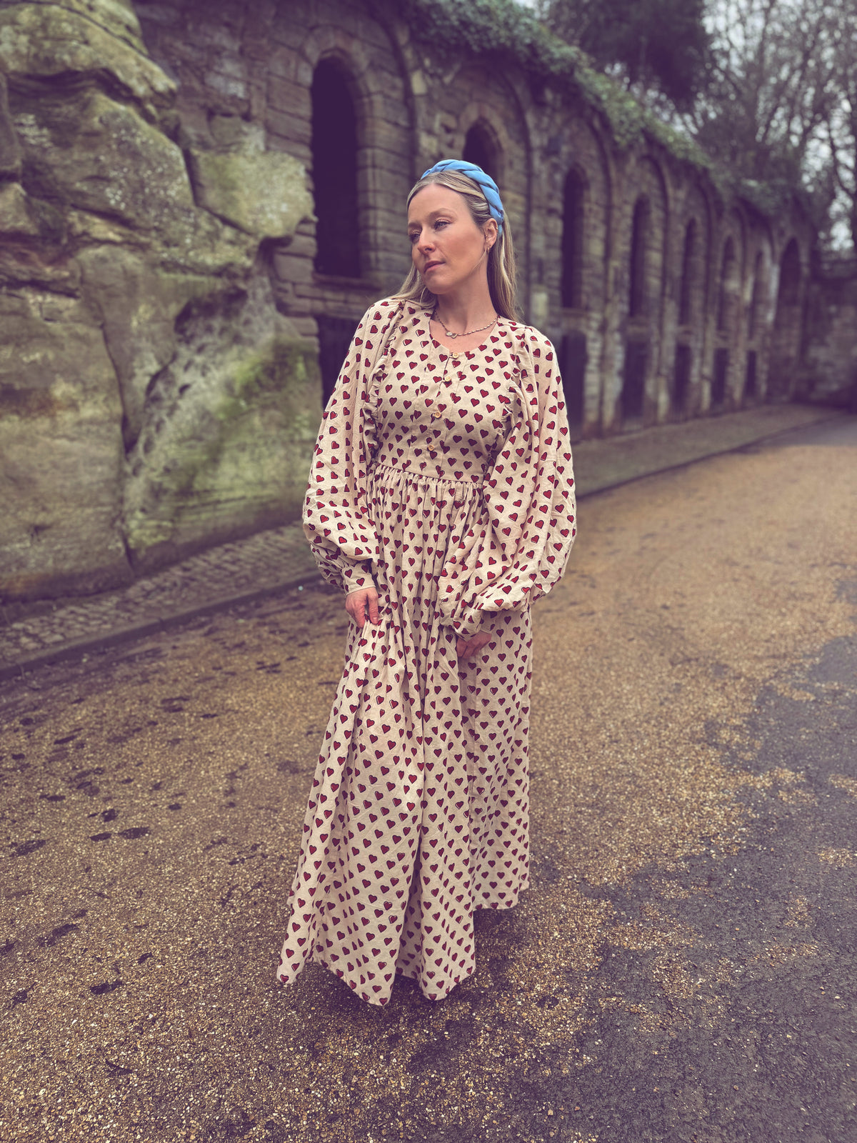 The Evangelina Block Print Maxi Dress | English Heart