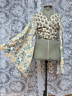 The Sofiya Wrap Blouse in Goldie | Handmade Indian Block Print Top