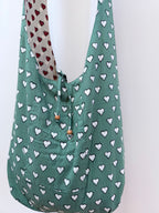 Reversible Harmony Indian Block Print Bag: 'Irish Blood, English Heart'