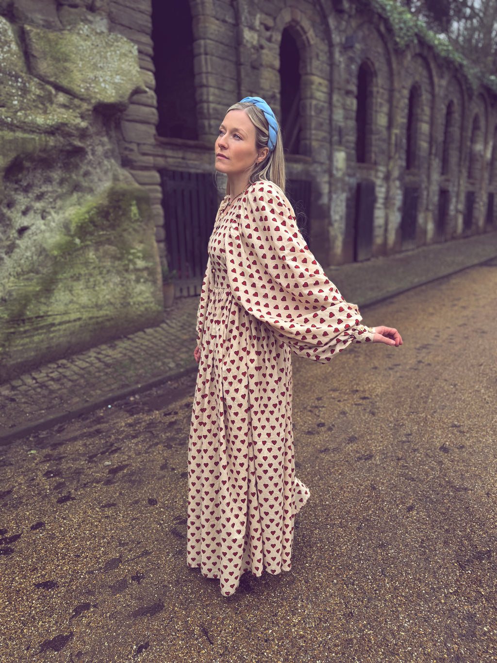 The Evangelina Block Print Maxi Dress | English Heart