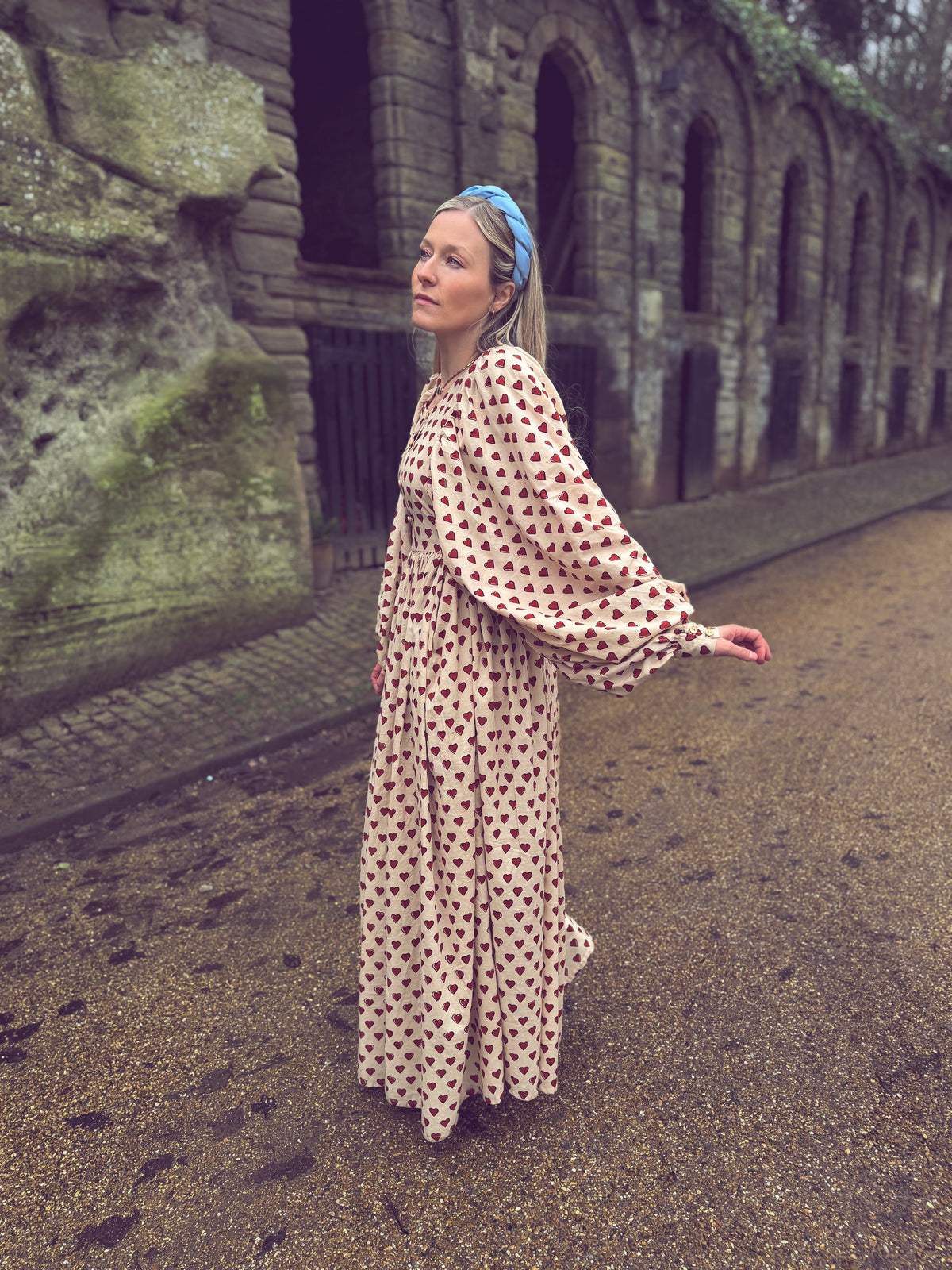 The Evangelina Block Print Maxi Dress | English Heart