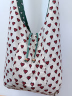 Reversible Harmony Indian Block Print Bag: 'Irish Blood, English Heart'