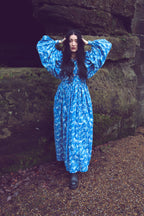 The Evangelina Block Print Dress | Bluebirds