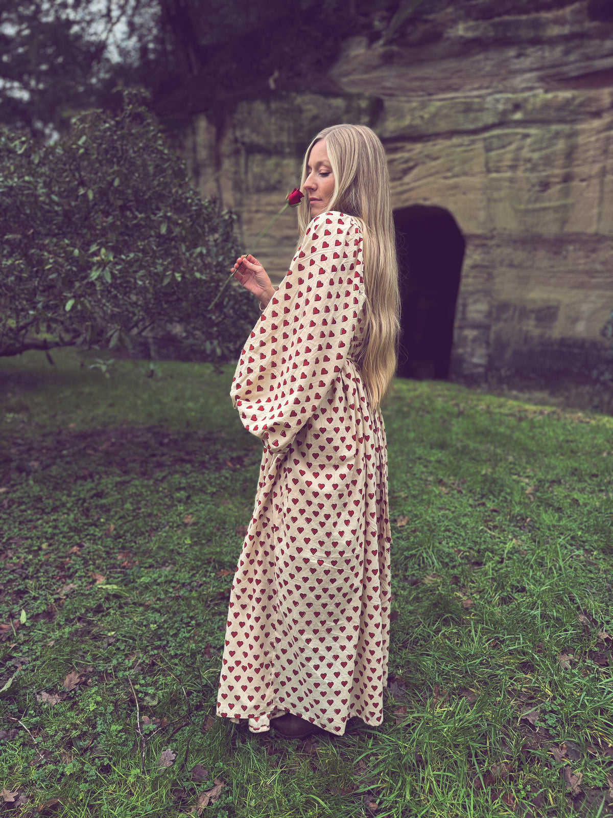 The Evangelina Block Print Maxi Dress | English Heart