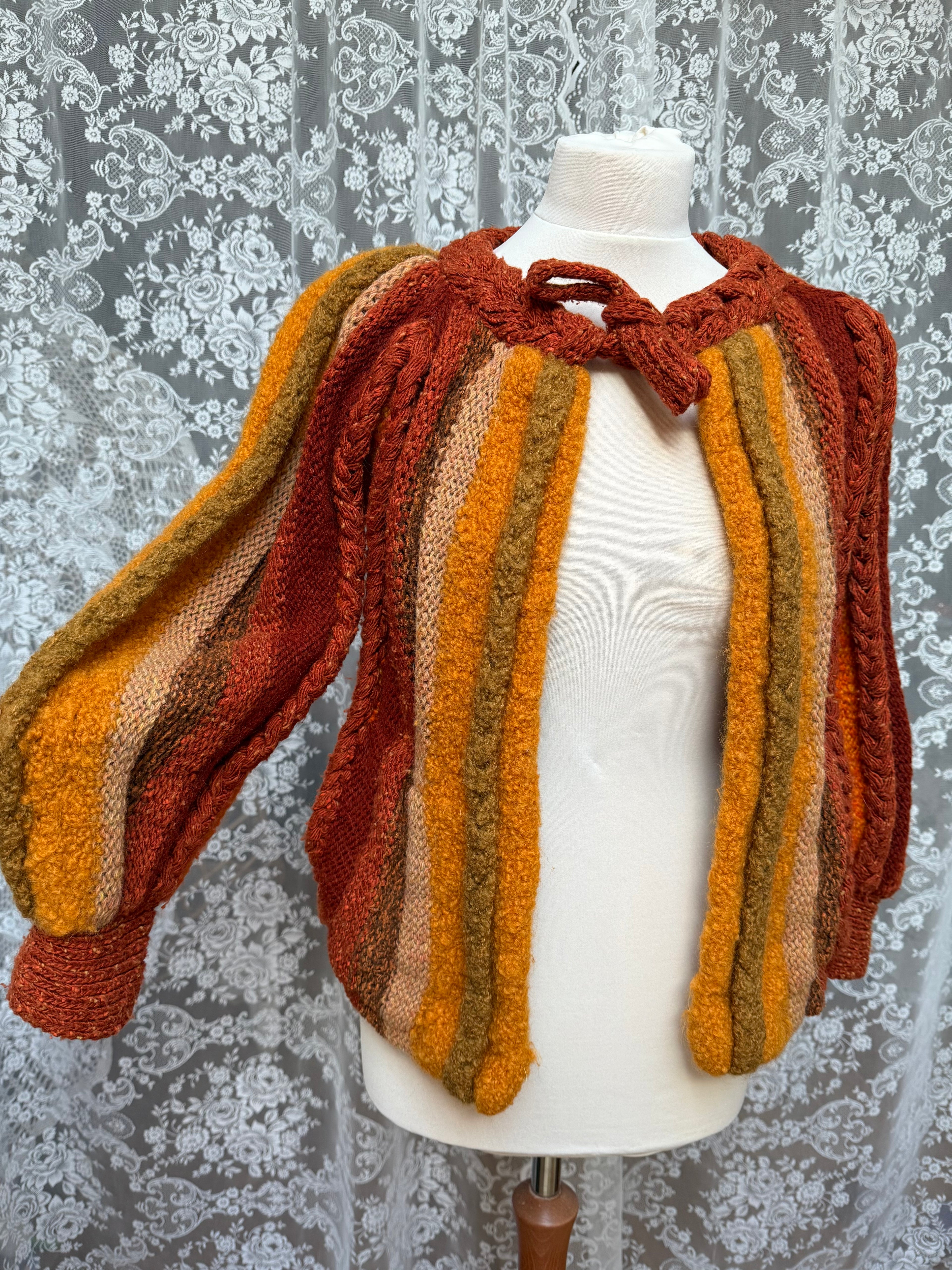 Beautiful 1970s Hand-Knitted Cardigan