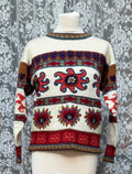 Winter Sun: 1990s French Connection Vintage Embroidered Sun Jumper