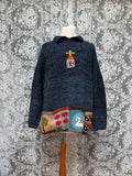 Vintage Handmade Amano Sweater Church Imagery