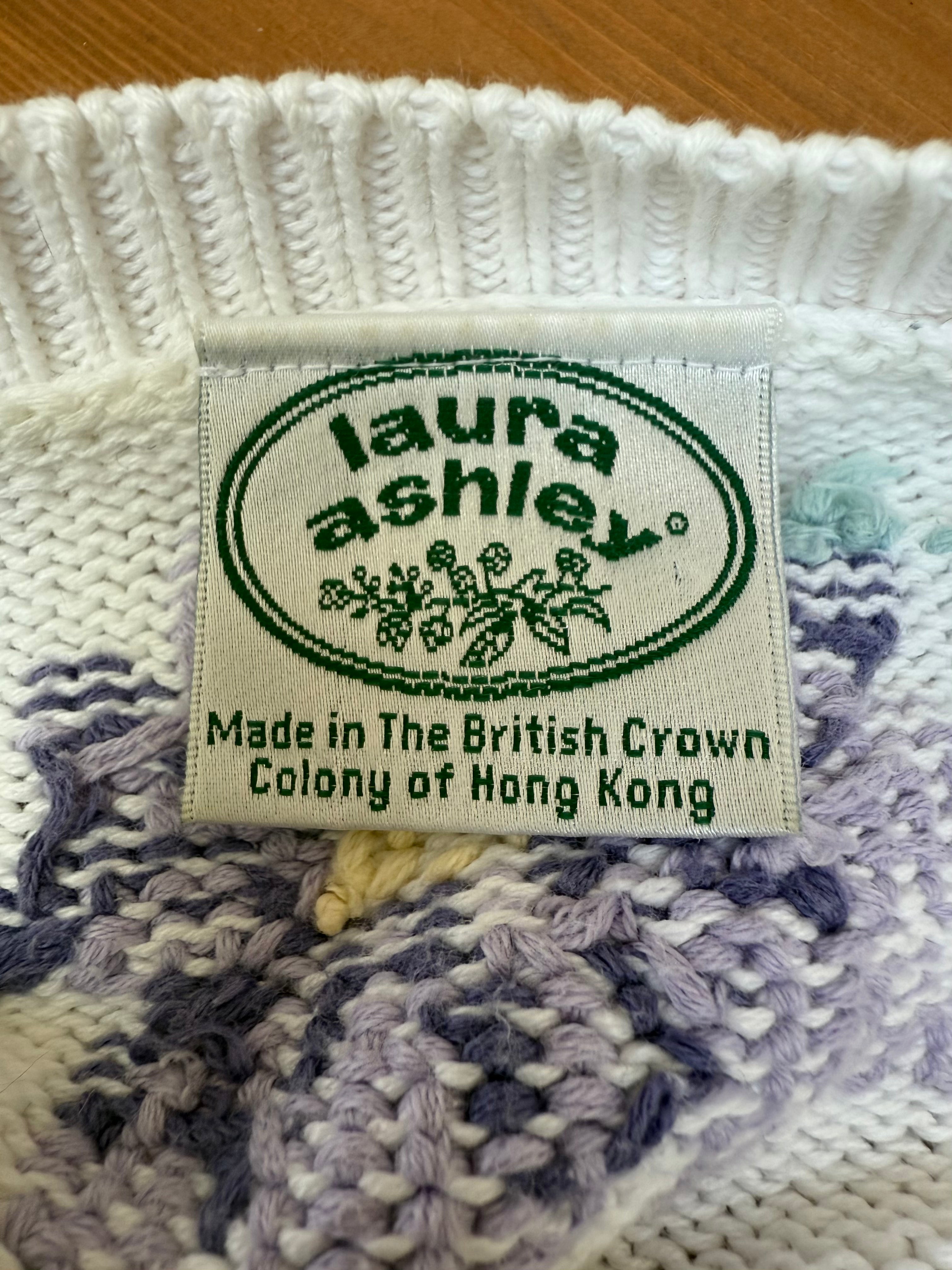 Pretty Petals: 1970s Laura Ashley Vintage Floral Cardigan