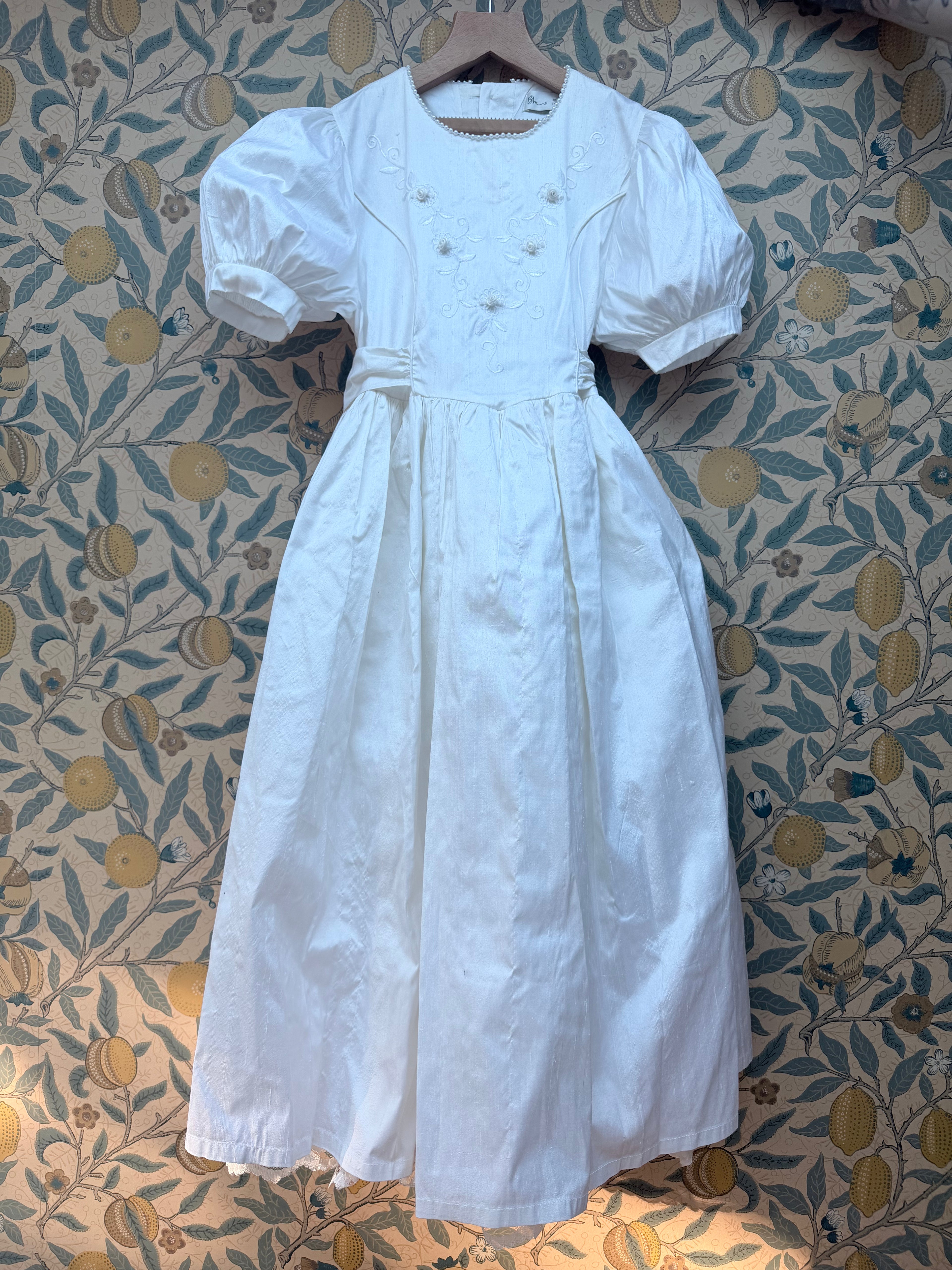 BHS Beautiful Vintage 1980s Silk Bridesmaid Dress