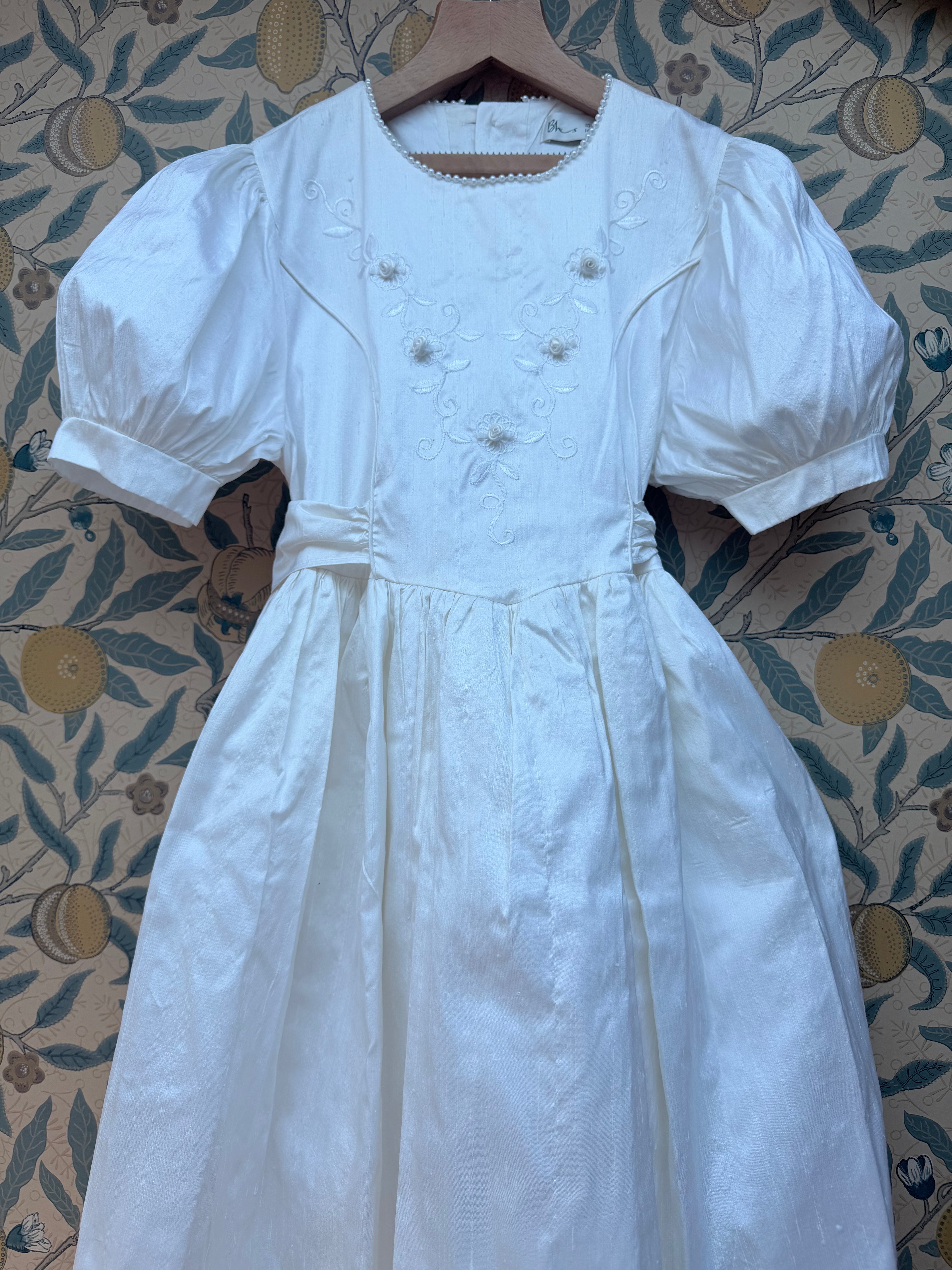 BHS Beautiful Vintage 1980s Silk Bridesmaid Dress