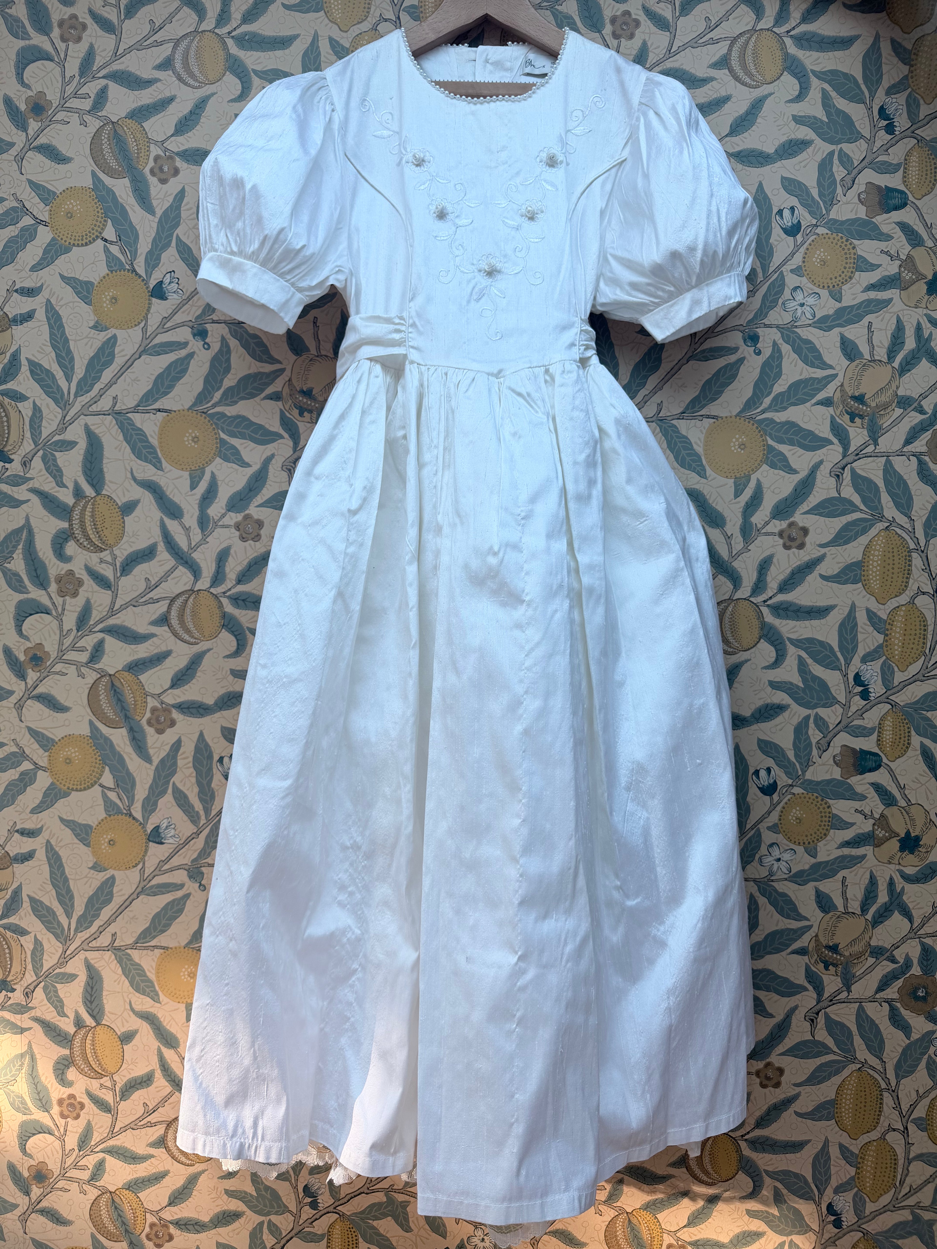 BHS Beautiful Vintage 1980s Silk Bridesmaid Dress