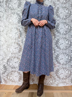 Vintage Laura Ashley Made in GB Ditsy Floral Prairie Dress