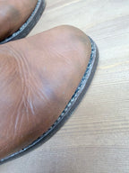 Vintage 1970s Frye Tan Embroidered Boots
