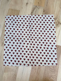 The Beatrice Headscarf in English Hearts | Traditionally Made & Hand Block Printed