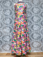 Vintage 1960s Richard Shops Psychedelic Maxi Dress