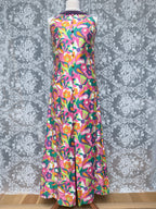 Vintage 1960s Richard Shops Psychedelic Maxi Dress