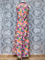 Vintage 1960s Richard Shops Psychedelic Maxi Dress