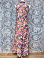 Vintage 1960s Richard Shops Psychedelic Maxi Dress