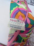 Vintage 1960s Richard Shops Psychedelic Maxi Dress