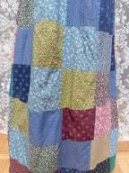Handmade 1970s Patchwork Skirt Made From Laura Ashley Materials