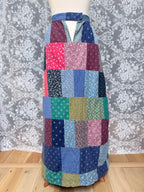 Handmade 1970s Patchwork Skirt Made From Laura Ashley Materials
