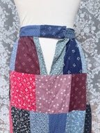 Handmade 1970s Patchwork Skirt Made From Laura Ashley Materials