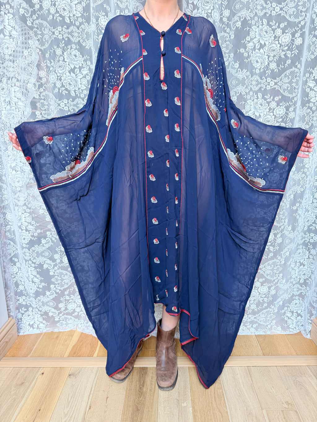 Vintage Collector's 1970s Janice Wainwright Kaftan