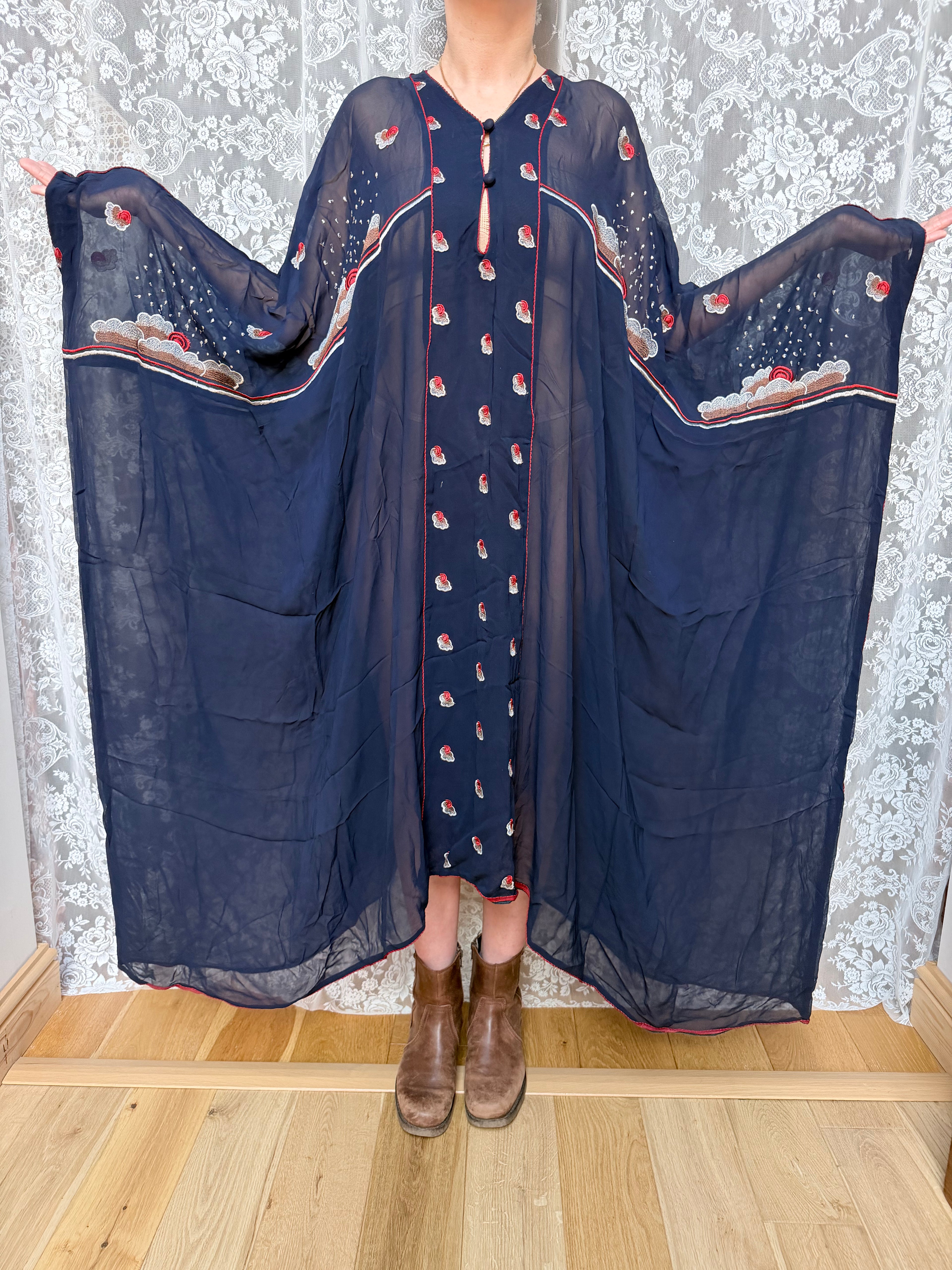 Vintage Collector's 1970s Janice Wainwright Kaftan