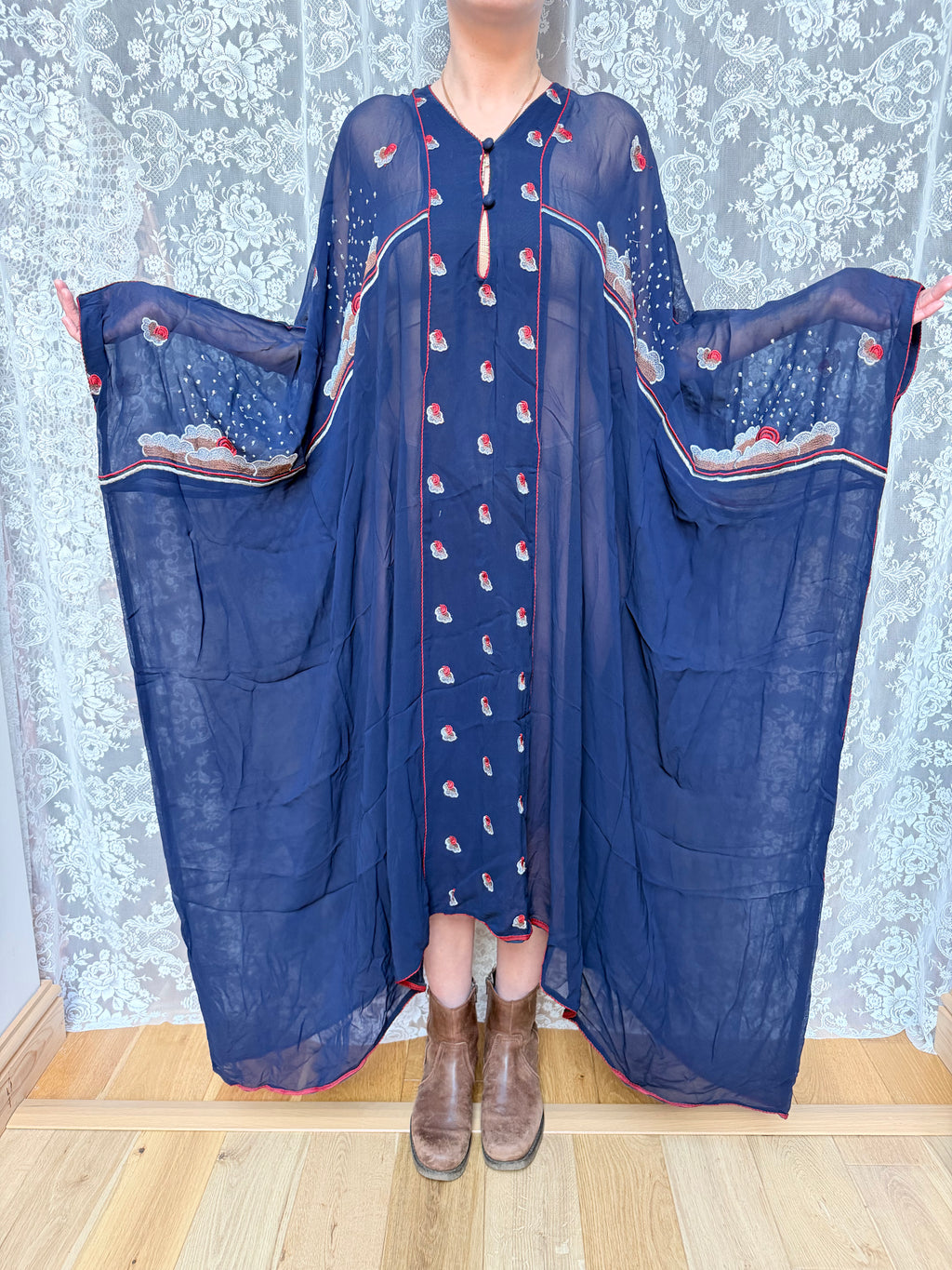Vintage Collector's 1970s Janice Wainwright Kaftan