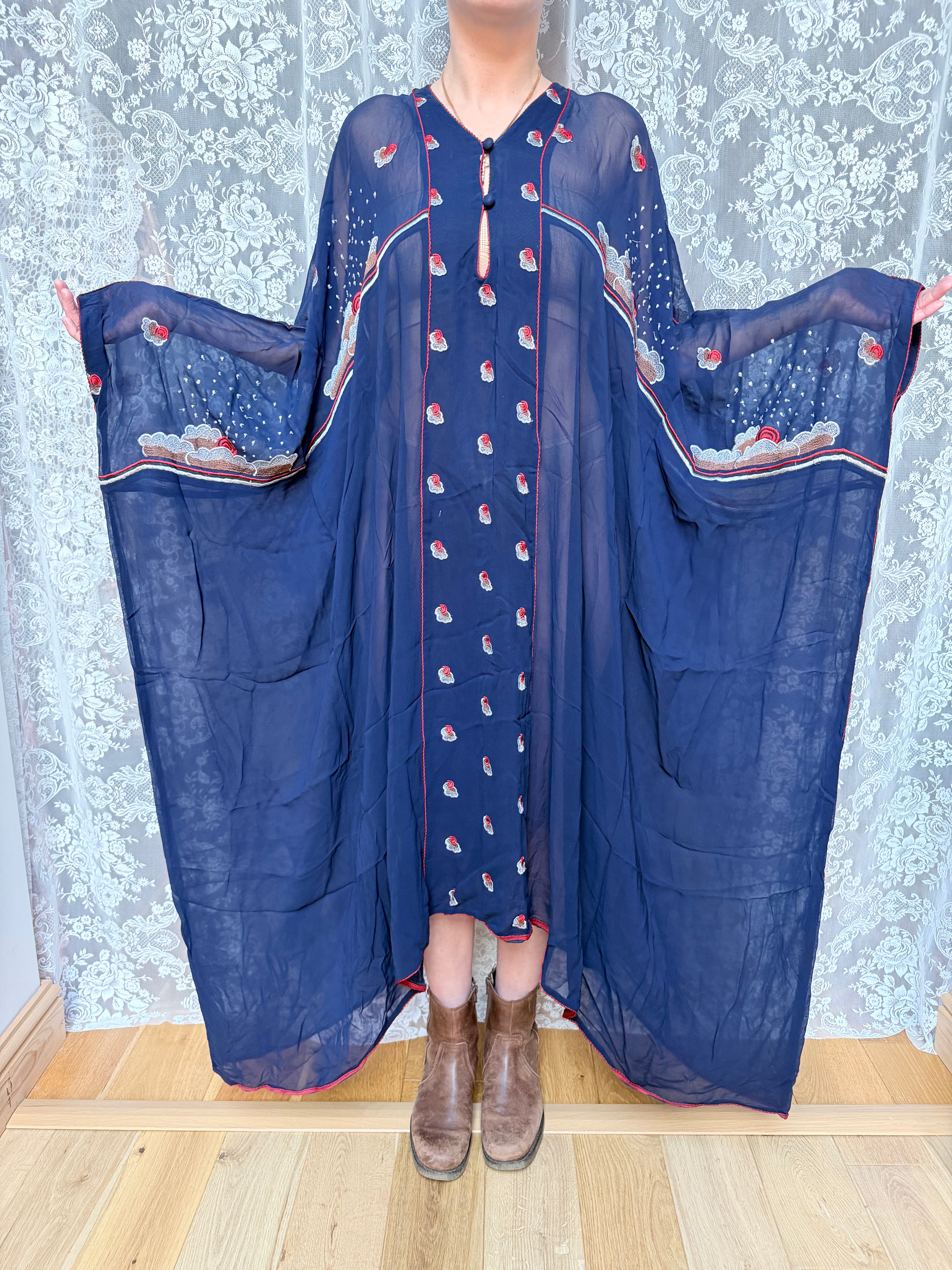 Vintage Collector's 1970s Janice Wainwright Kaftan