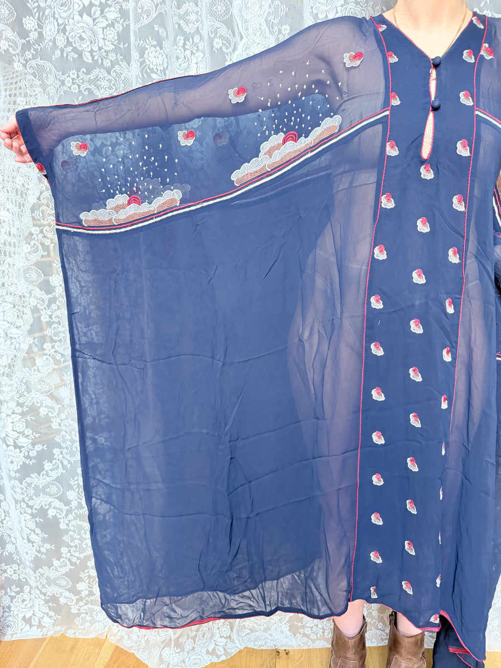 Vintage Collector's 1970s Janice Wainwright Kaftan