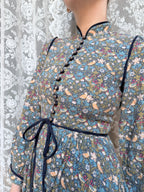 Vintage Origin 1970s Liberty of London Willian Morris Strawberry Thief Midi Dress