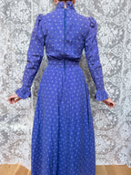 Vintage 1970s Laura Ashley Ditsy Floral Prairie Dress