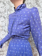 Vintage 1970s Laura Ashley Ditsy Floral Prairie Dress