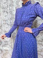 Vintage 1970s Laura Ashley Ditsy Floral Prairie Dress