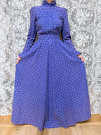 Vintage 1970s Laura Ashley Ditsy Floral Prairie Dress