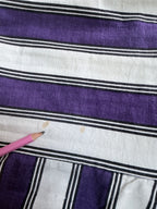 Vintage 1960s Purple Stripe Beach Playsuit Dress | Made in USA