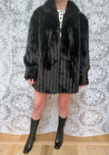 Vintage 1960s/70s Dark Brown Faux Fur Coat | Made in UK