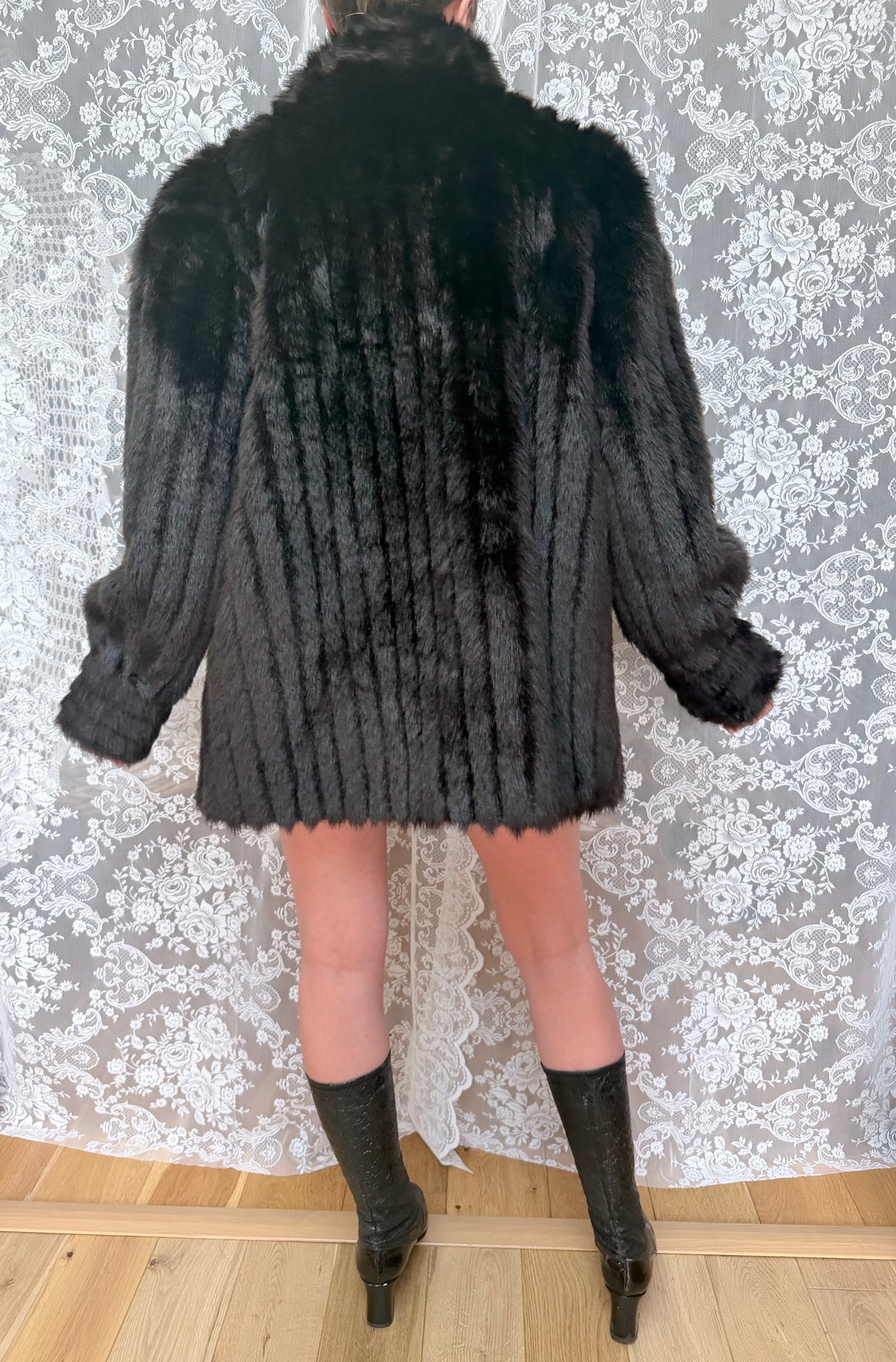 Vintage 1960s/70s Dark Brown Faux Fur Coat | Made in UK
