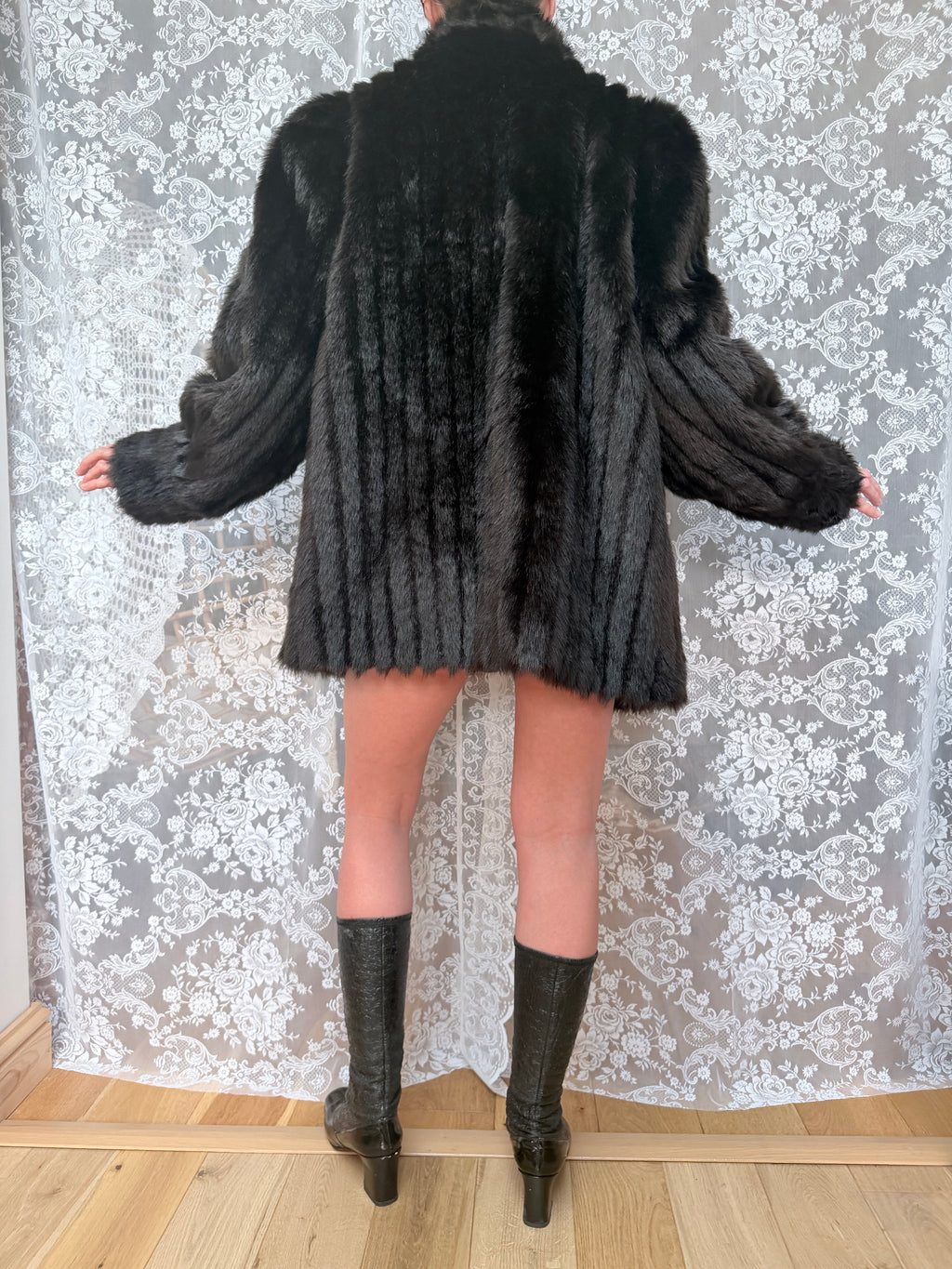 Vintage 1960s/70s Dark Brown Faux Fur Coat | Made in UK