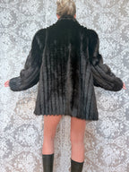 Vintage 1960s/70s Dark Brown Faux Fur Coat | Made in UK