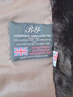 Vintage 1960s/70s Dark Brown Faux Fur Coat | Made in UK