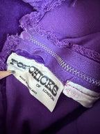 1960s Pop Chicks of London Purple Velvet Mini Dress & Trouser Set