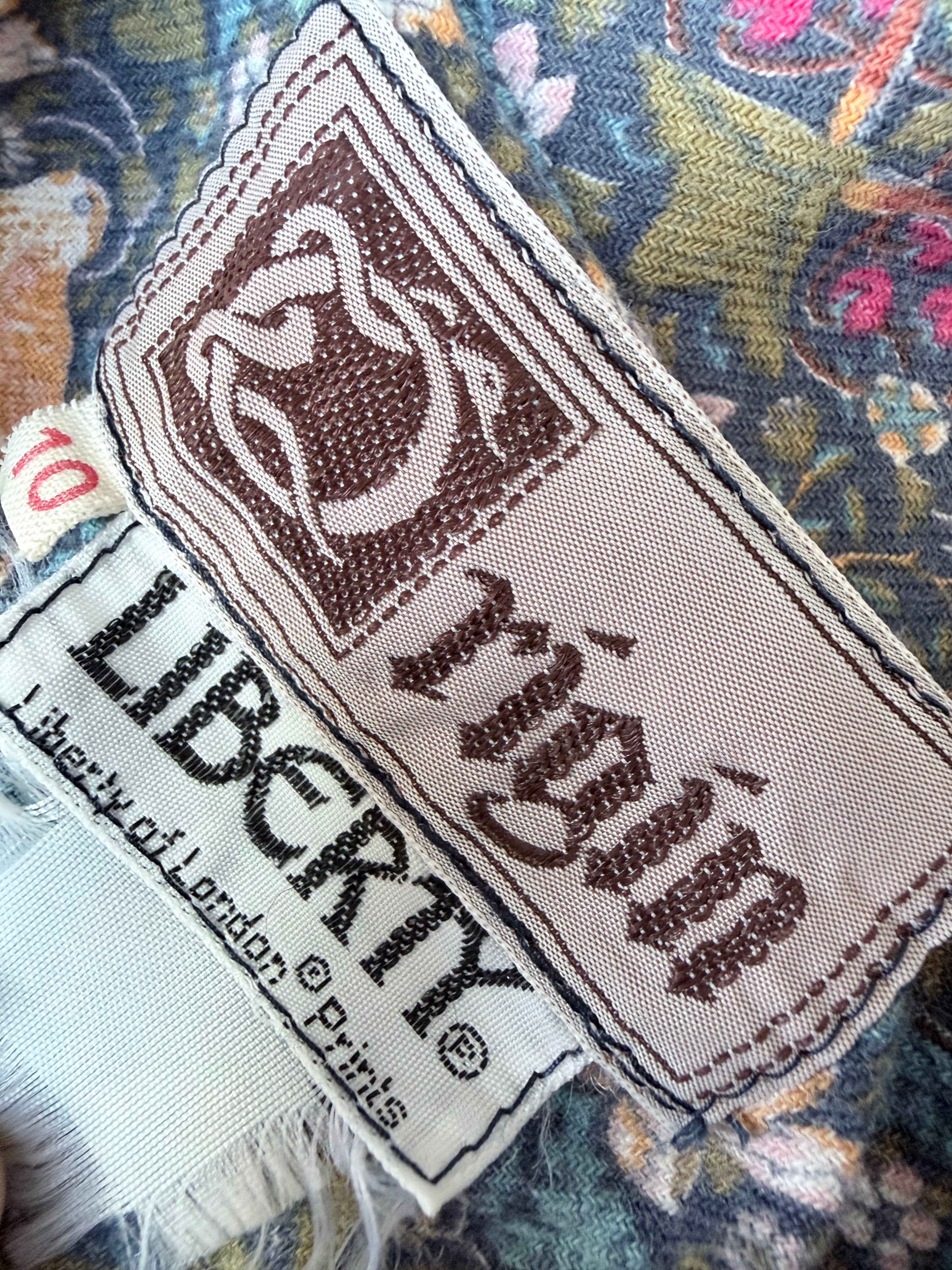 Vintage Origin 1970s Liberty of London Willian Morris Strawberry Thief Midi Dress