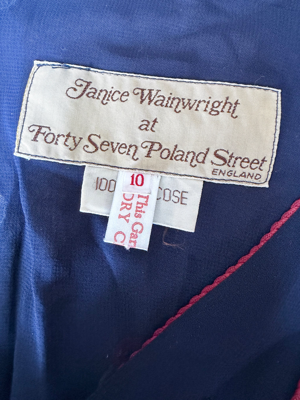Vintage Collector's 1970s Janice Wainwright Kaftan