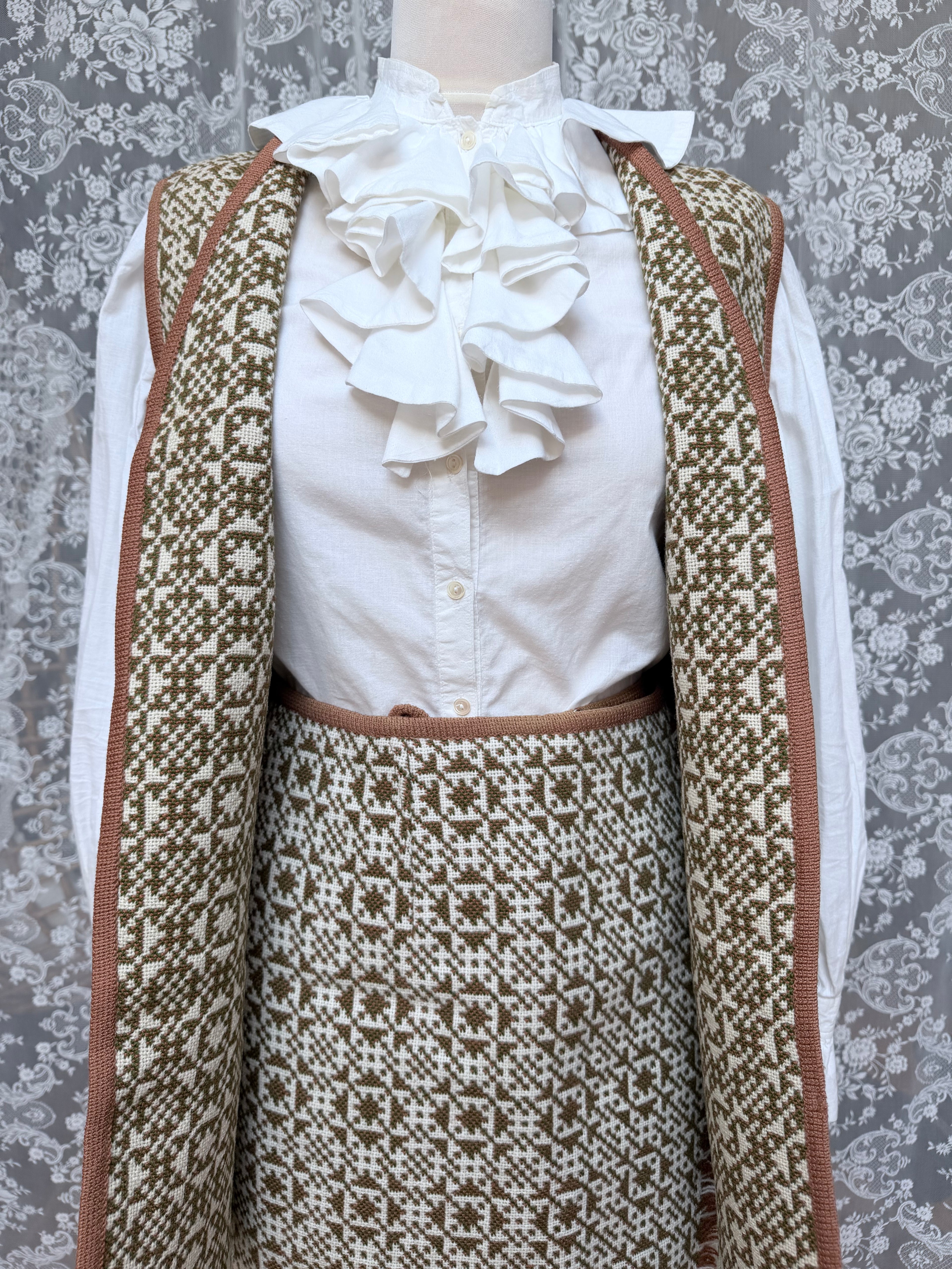 1960s Vintage Jo Ro Two-Piece Tweed Wool Suit